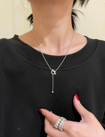 [Raffine]FINESSE SILVER DIAMOND NECKLACE