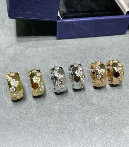 [Raffine]BEE LOVE DIAMOND HOOP EARRINGS