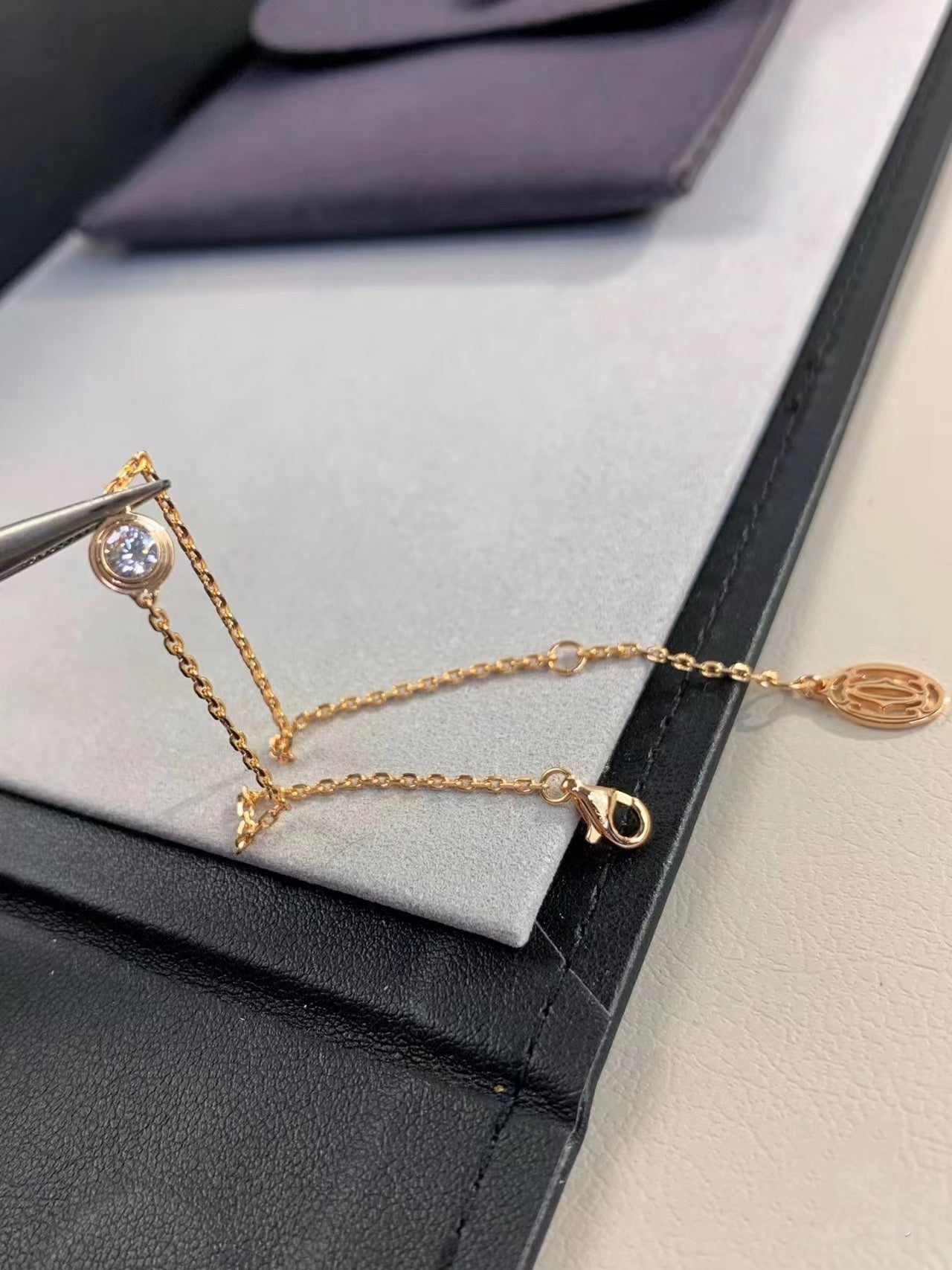 [Raffine]DAMOUR DIAMOND LINK BRACELET
