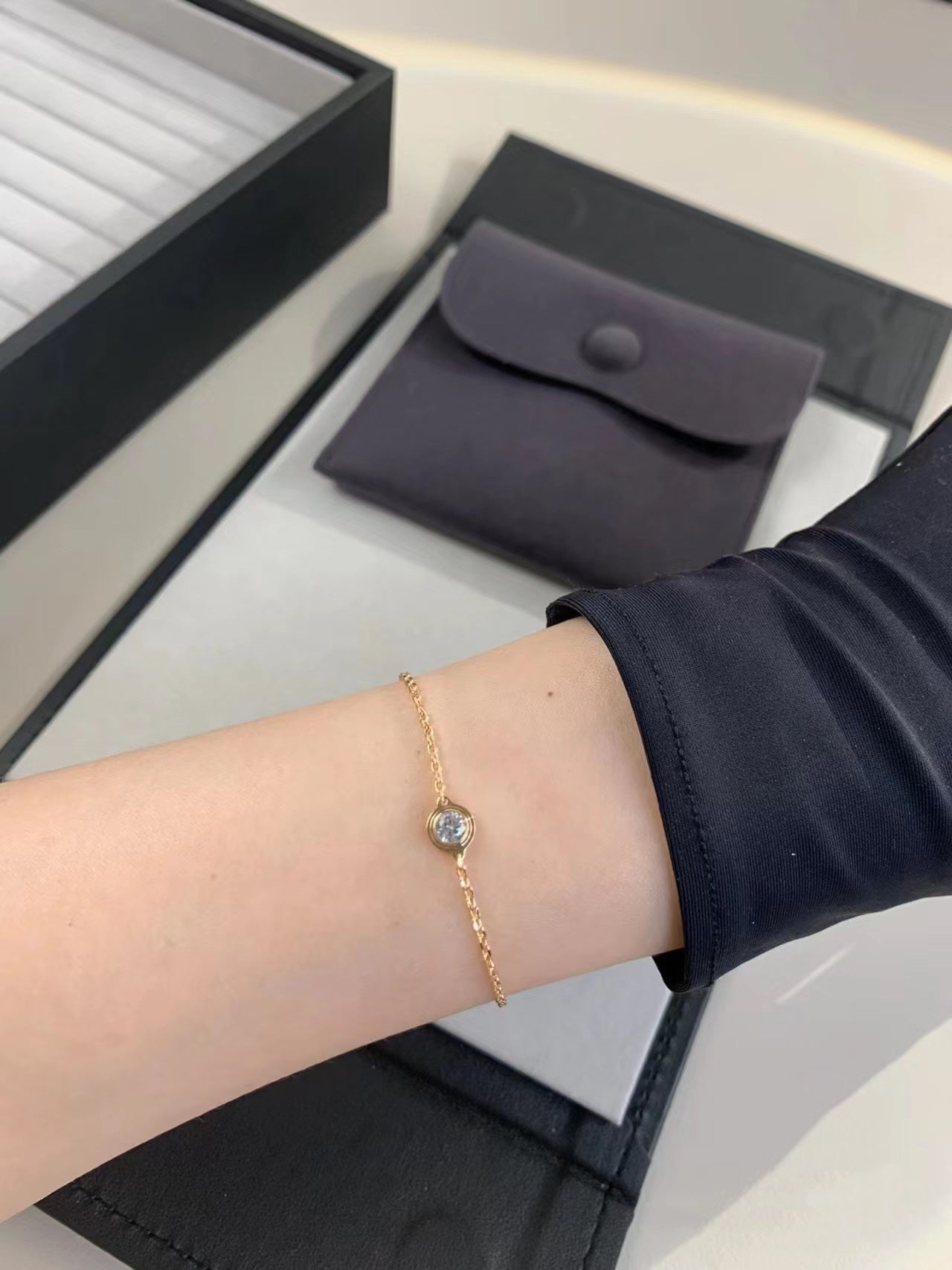 [Raffine]DAMOUR DIAMOND LINK BRACELET