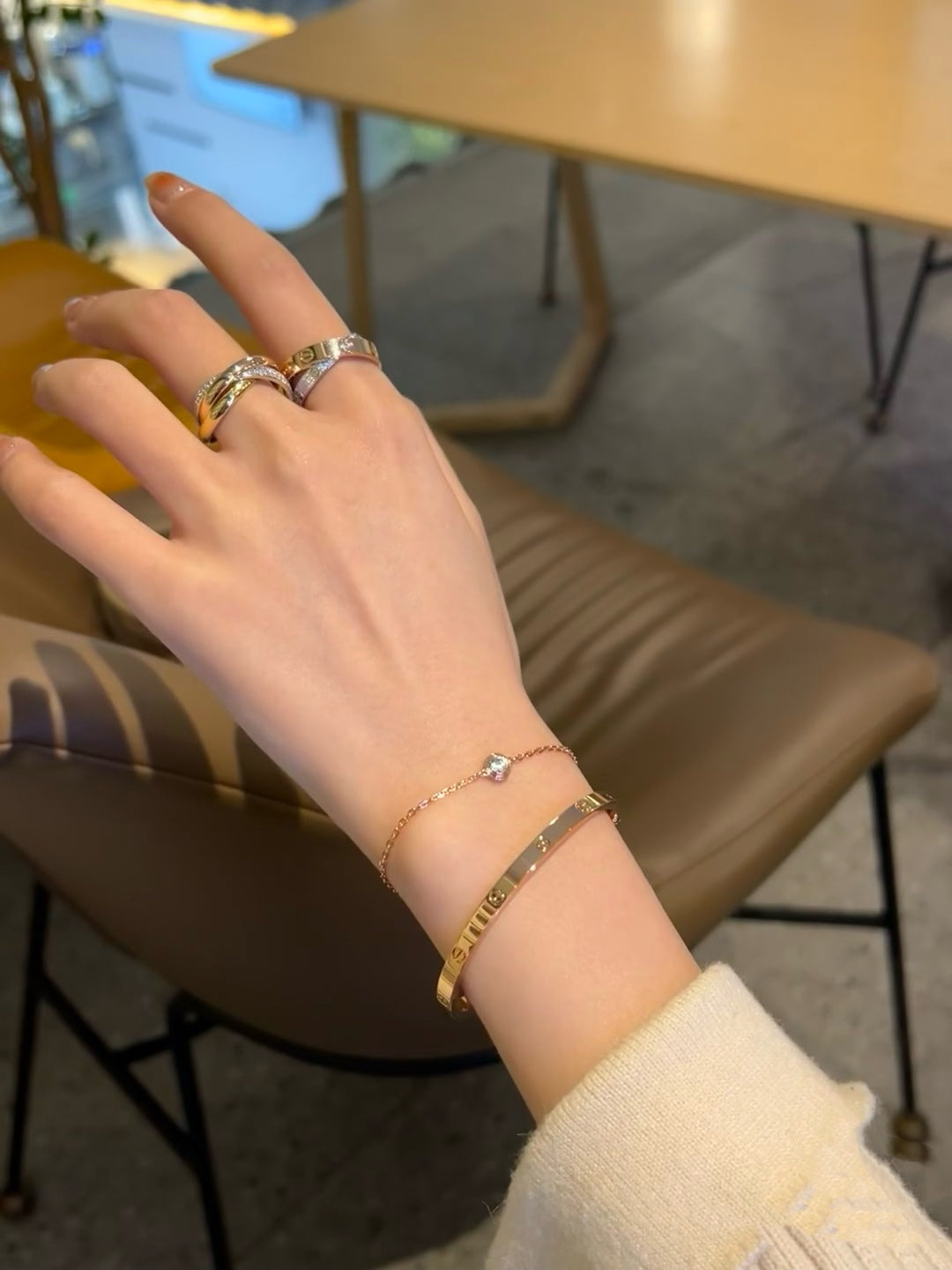 [Raffine]DAMOUR DIAMOND LINK BRACELET