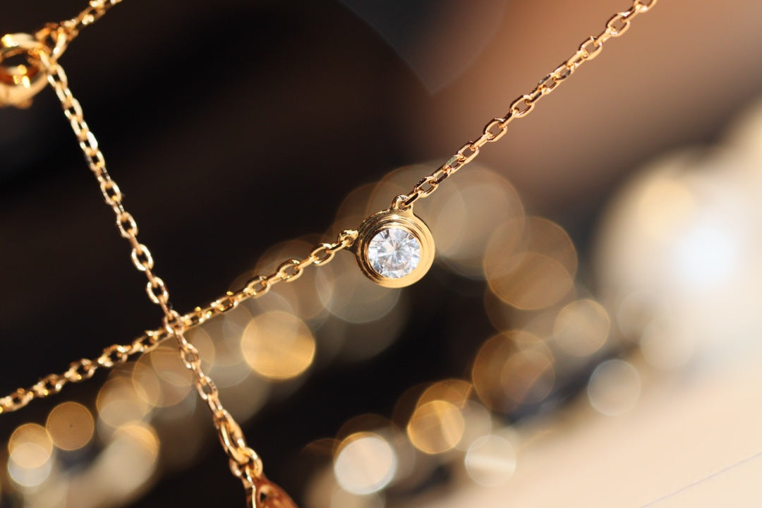 [Raffine]COLLAR DE DIAMANTES DAMOUR