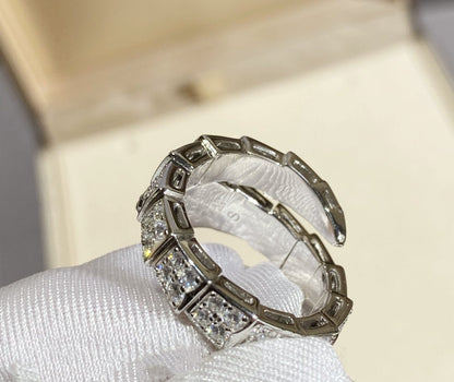 [Raffine]SERPENTI RING SILVER DIAMOND PAVED