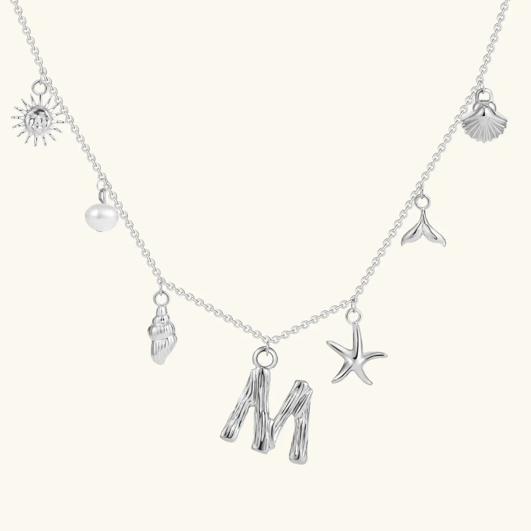 [Raffine]Avaria Ocean Initial Necklace