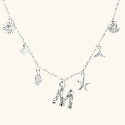 [Raffine]Avaria Ocean Initial Necklace