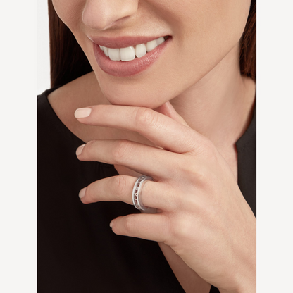 [Raffine]ZERO 1 ONE-BAND WITH OPENWORK LOGO SPIRAL RING