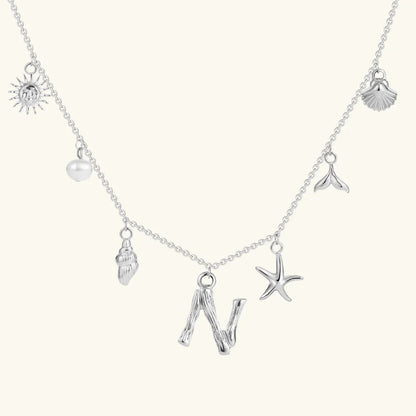 [Raffine]Avaria Ocean Initial Necklace