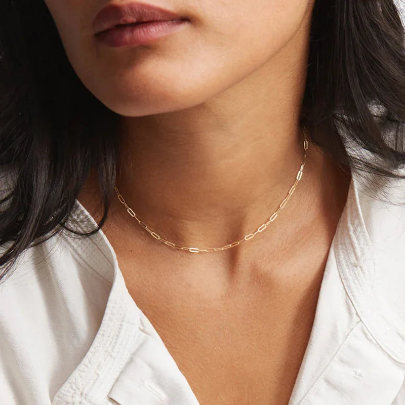 [Raffine]Nadia Paperclip Chain Necklace