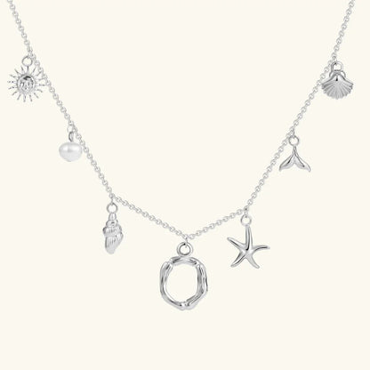[Raffine]Avaria Ocean Initial Necklace