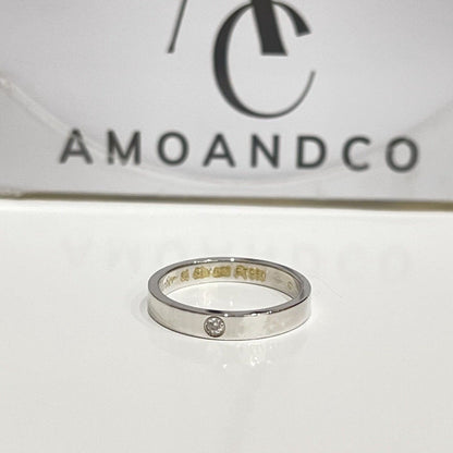 [Raffine] ANILLO DE AMOR 4MM 1 DIAMANTE