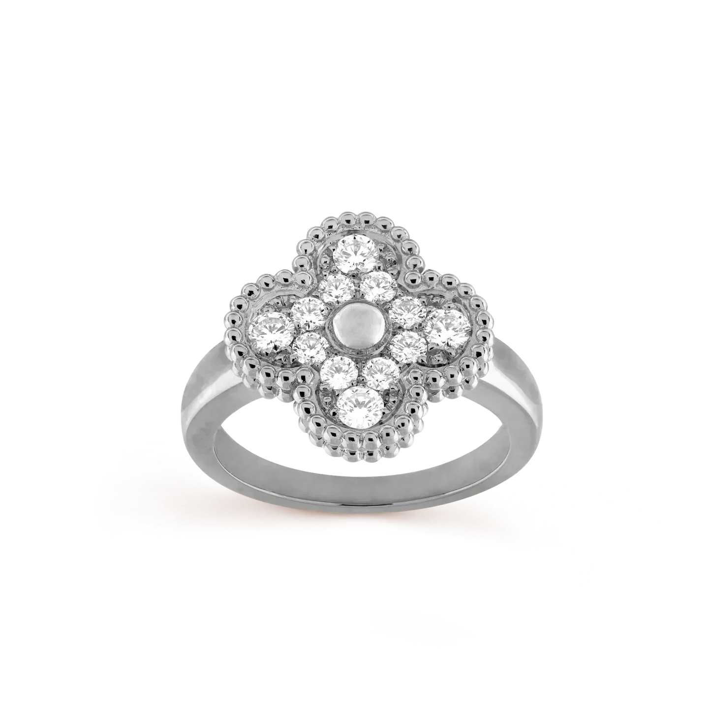 [Raffine] ANILLO DE DIAMANTES CON TRÉBOL