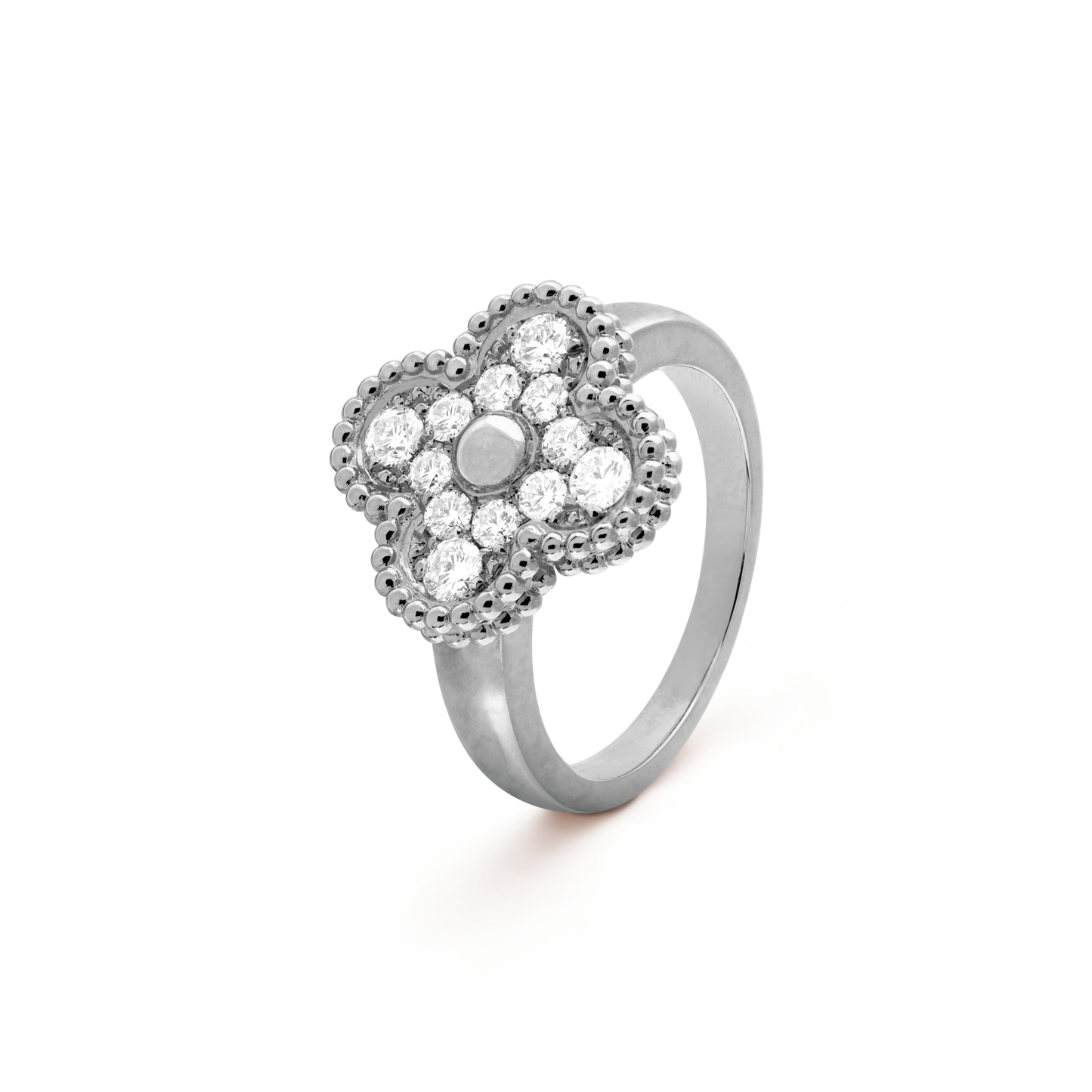 [Raffine] ANILLO DE DIAMANTES CON TRÉBOL