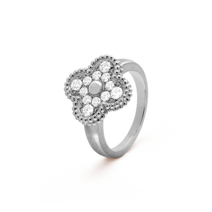 [Raffine] ANILLO DE DIAMANTES CON TRÉBOL