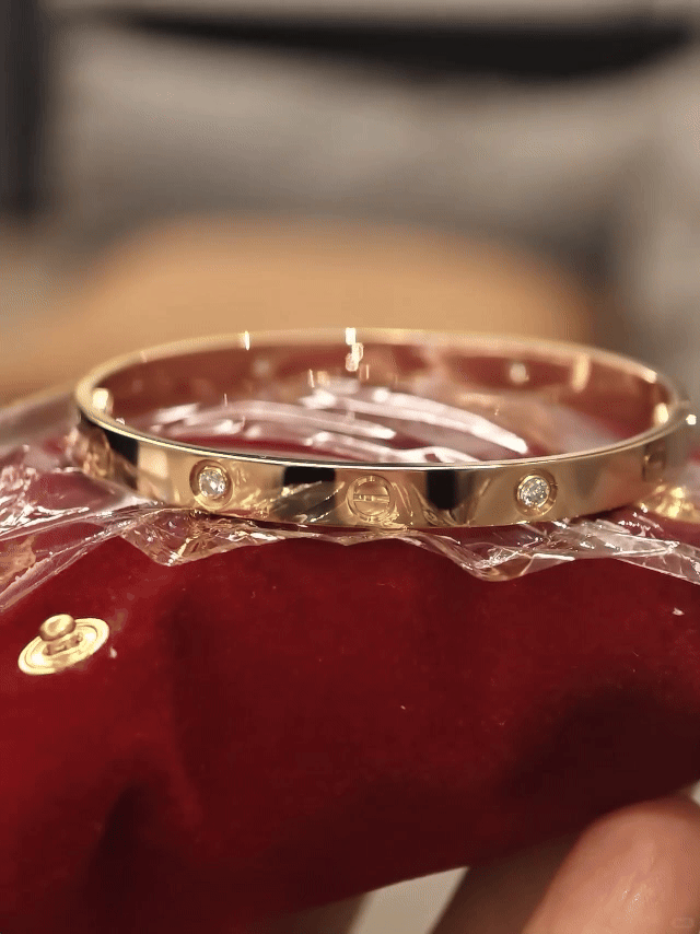 [Raffine]LOVE BRACELET 6.1MM 4 DIAMONDS