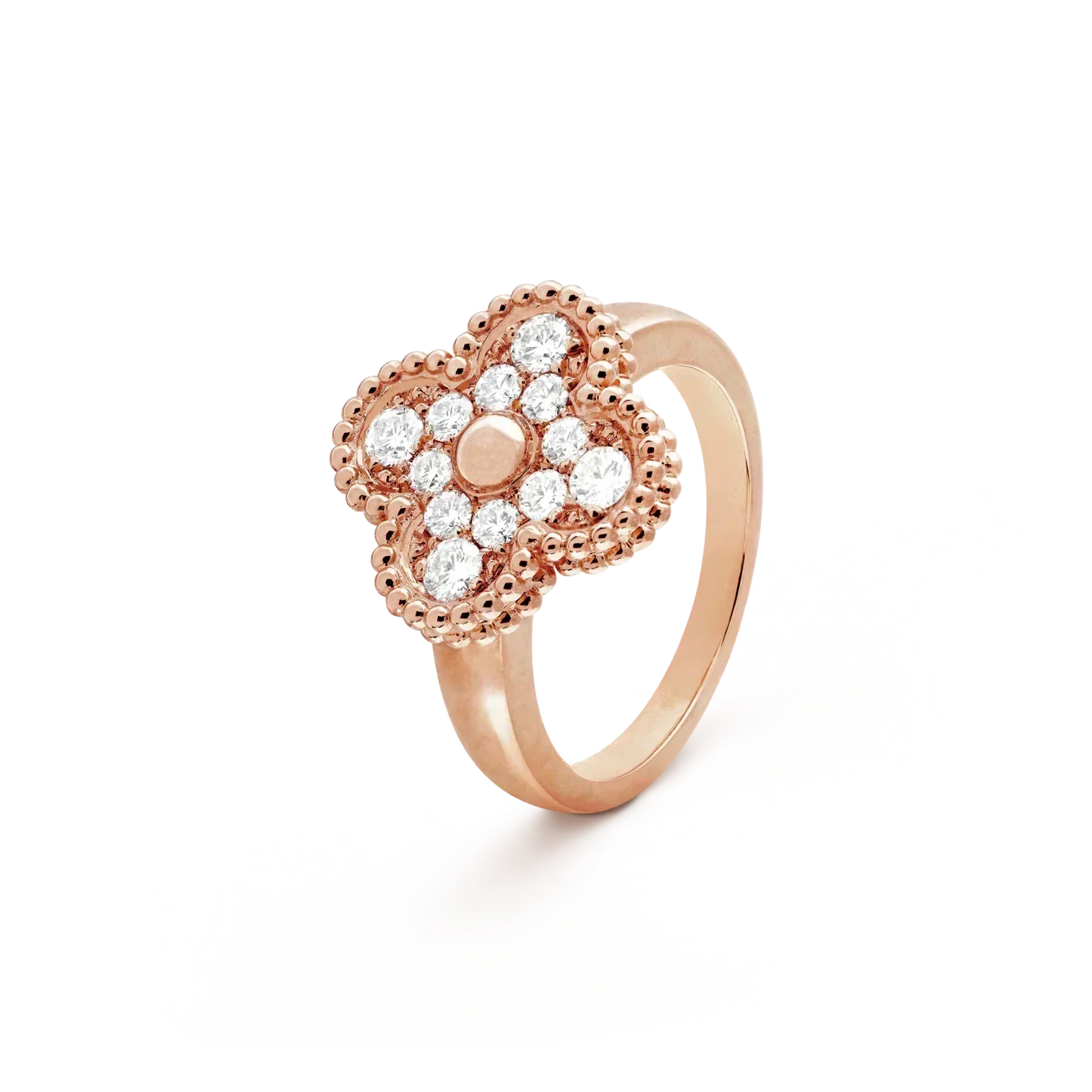 [Raffine] ANILLO DE DIAMANTES CON TRÉBOL