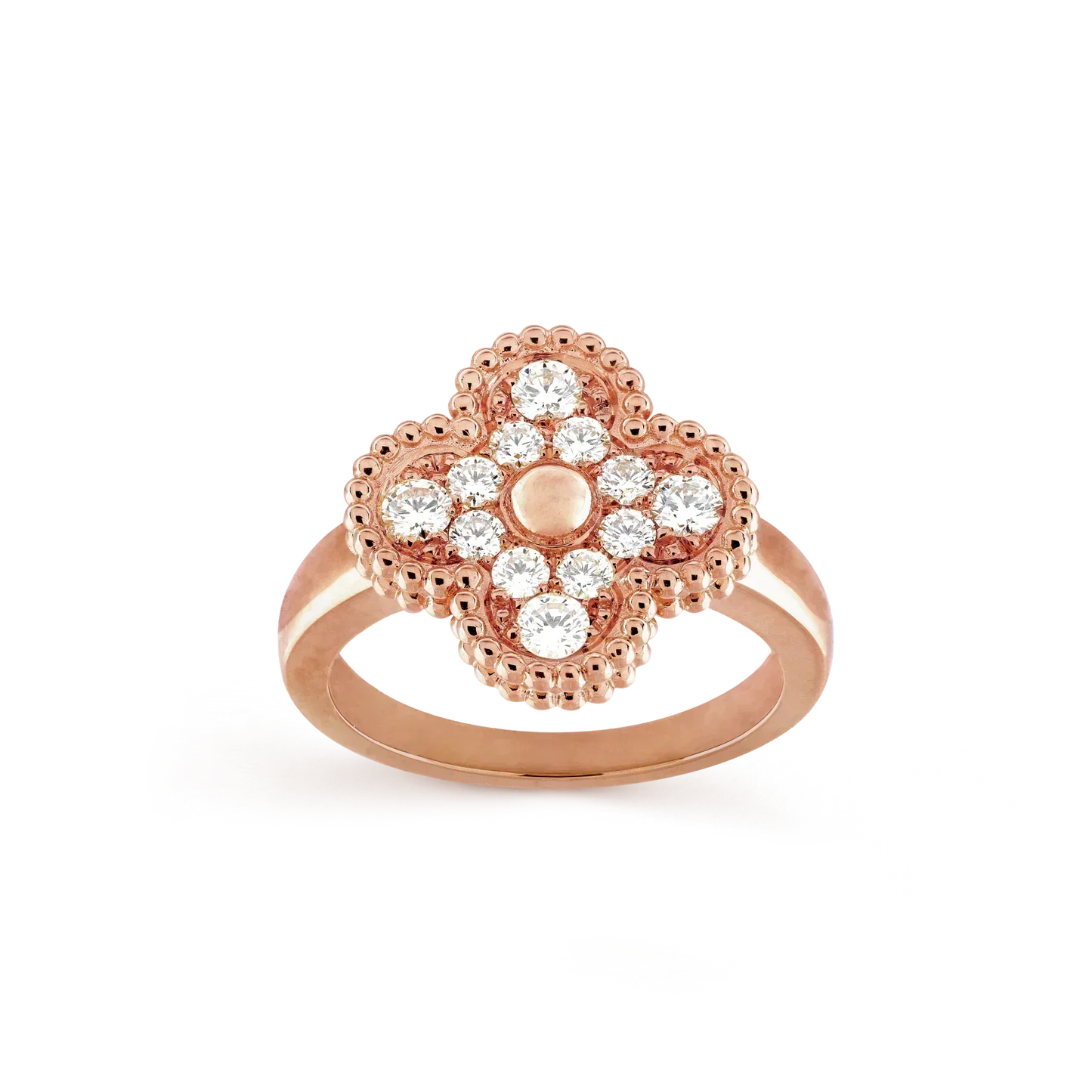 [Raffine] ANILLO DE DIAMANTES CON TRÉBOL