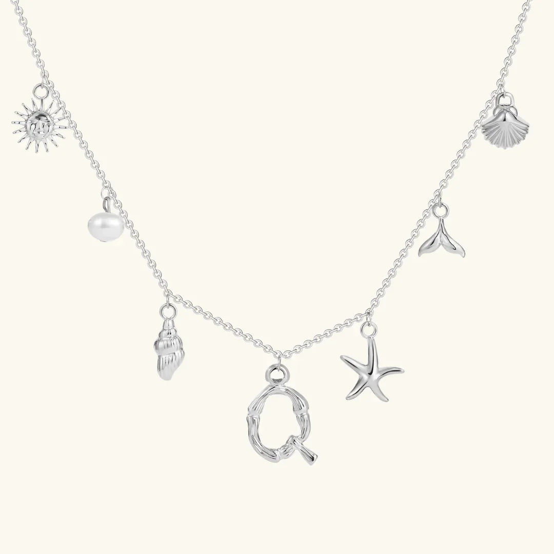 [Raffine]Avaria Ocean Initial Necklace