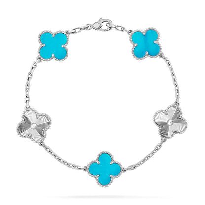 [رافين] مجموعة سوار CLOVER 5 MOTIF TURQUOISE