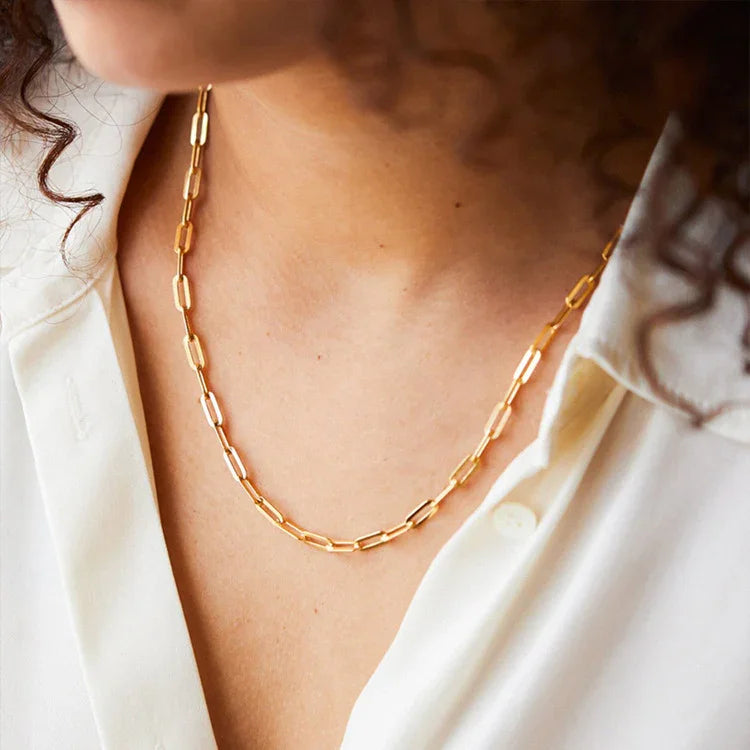 [Raffine]Amber Gold Chain Necklace