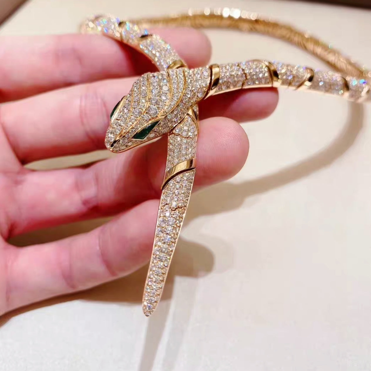 [Raffine]HAUTE COUTURE GOLD SERPENTI NECKLACE