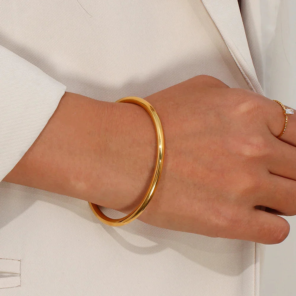 [Raffine]Ara Gold Bangle