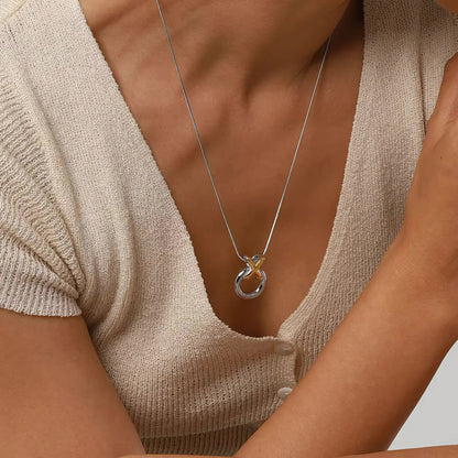 [Raffine]Mirabelle Ring Knot Necklace