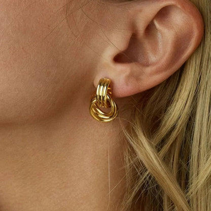 [Raffine]Luna Layered Hoop Earrings