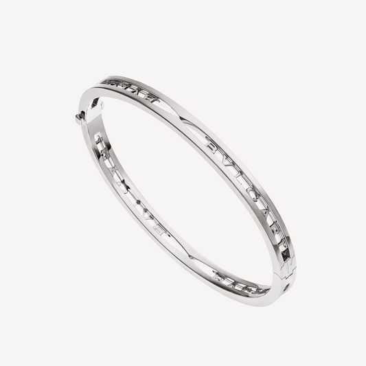 [Raffine]ZERO 1 SPIRAL LOGO SILVER BRACELET