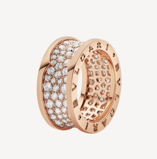 [Raffine]ZERO 1 CON DIAMANTES PAVADOS EN EL ANILLO ESPIRAL