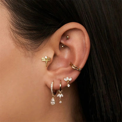 [Raffine]Brooke Removable Charm Hoops