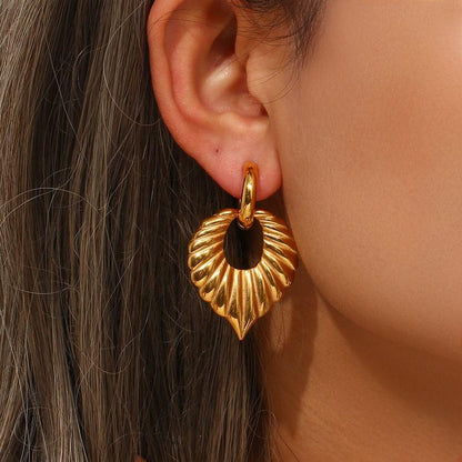 [Raffine]Penelope Leaf Earrings
