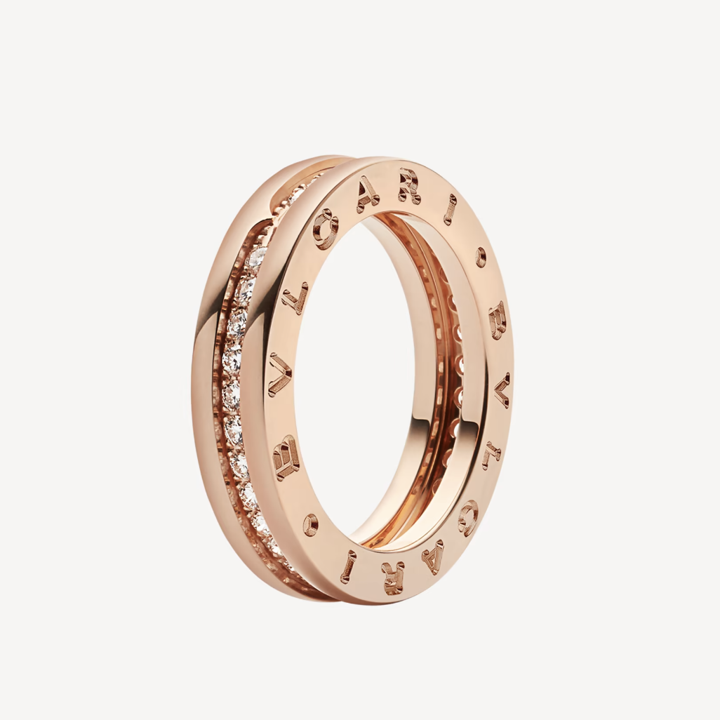 [Raffine]ZERO 1 ONE-BAND PAVED DIAMONDS ON THE SPIRAL RING