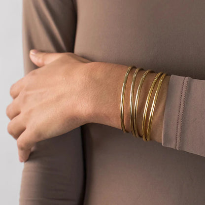 [Raffine]Shannon Gold Bangle Set