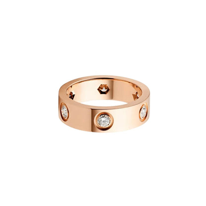 [Raffine]LOVE 5.5MM 6 DIAMOND RING
