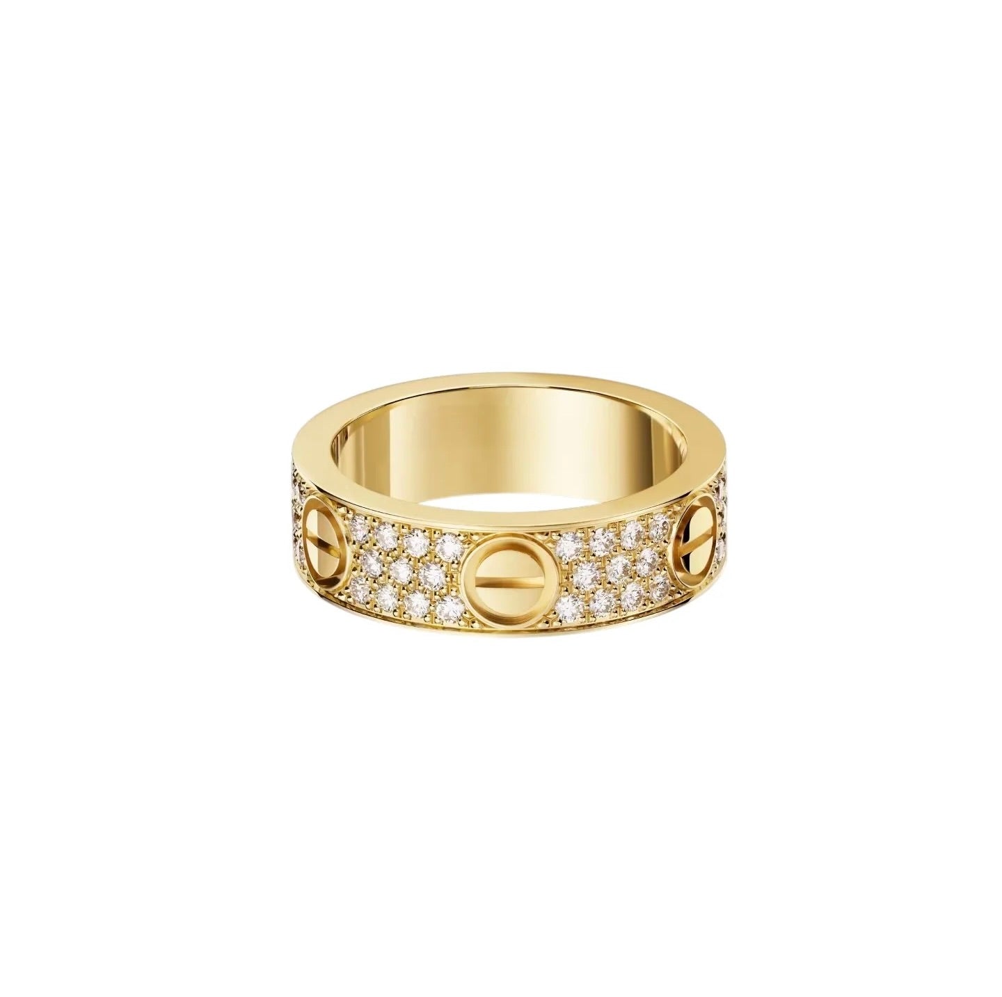 [Raffine]LOVE RING 5.5MM DIAMONDS PAVED