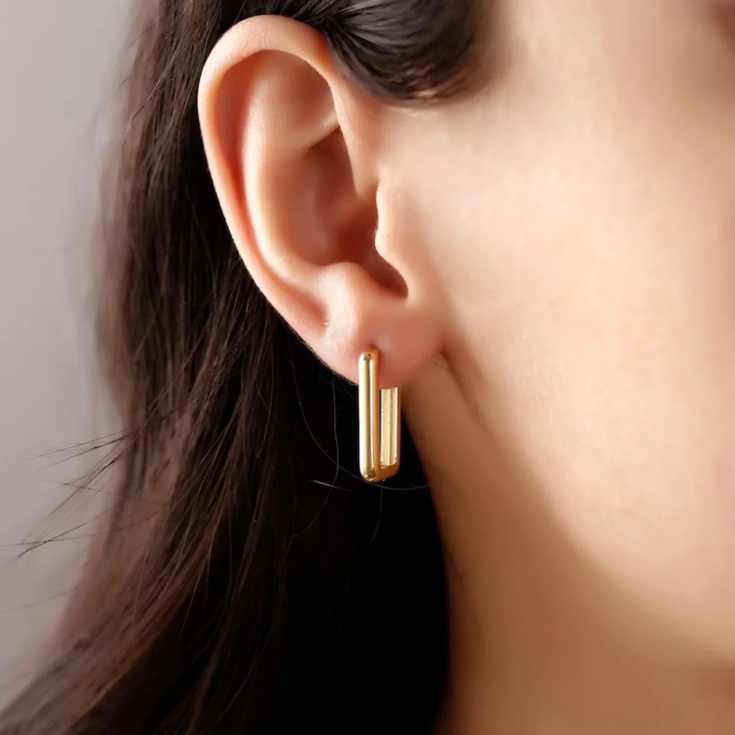 [Raffine]Ambrielle Gold U Hoops