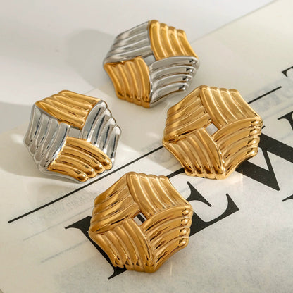 [Raffine]Vanessa Criss Cut Gold Earrings