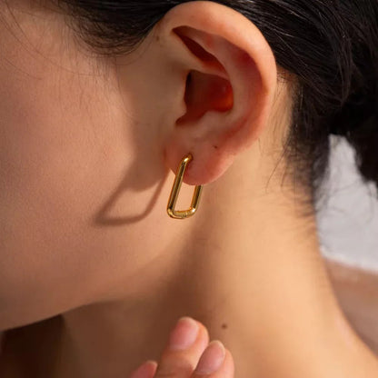 [Raffine]Ambrielle Gold U Hoops