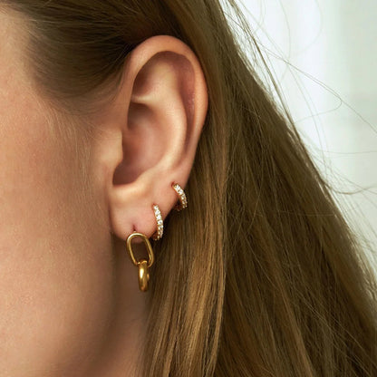 [Raffine]Alexandria Huggie Earrings