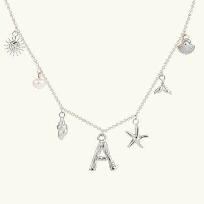 [Raffine]Avaria Ocean Initial Necklace