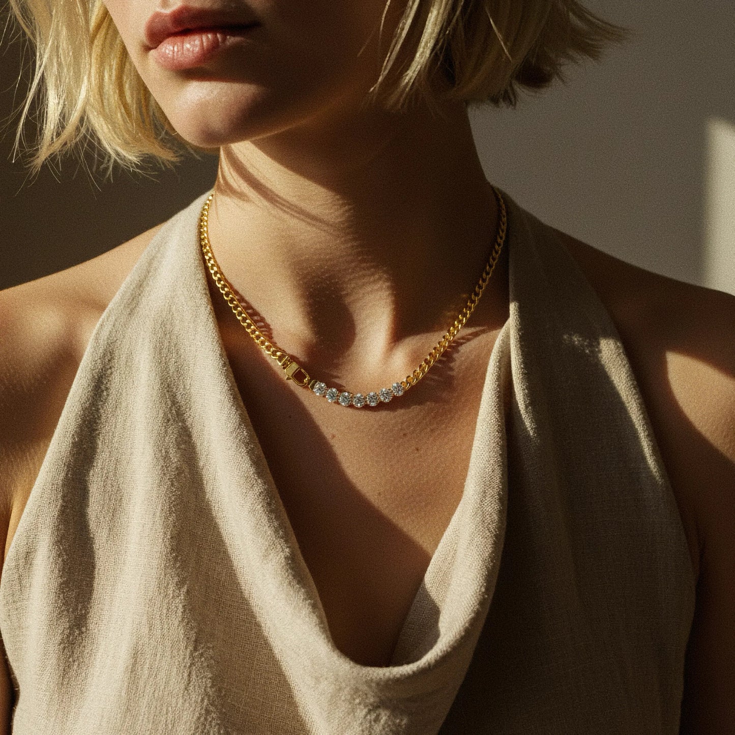 [Raffine]Maelle Diamond Necklace