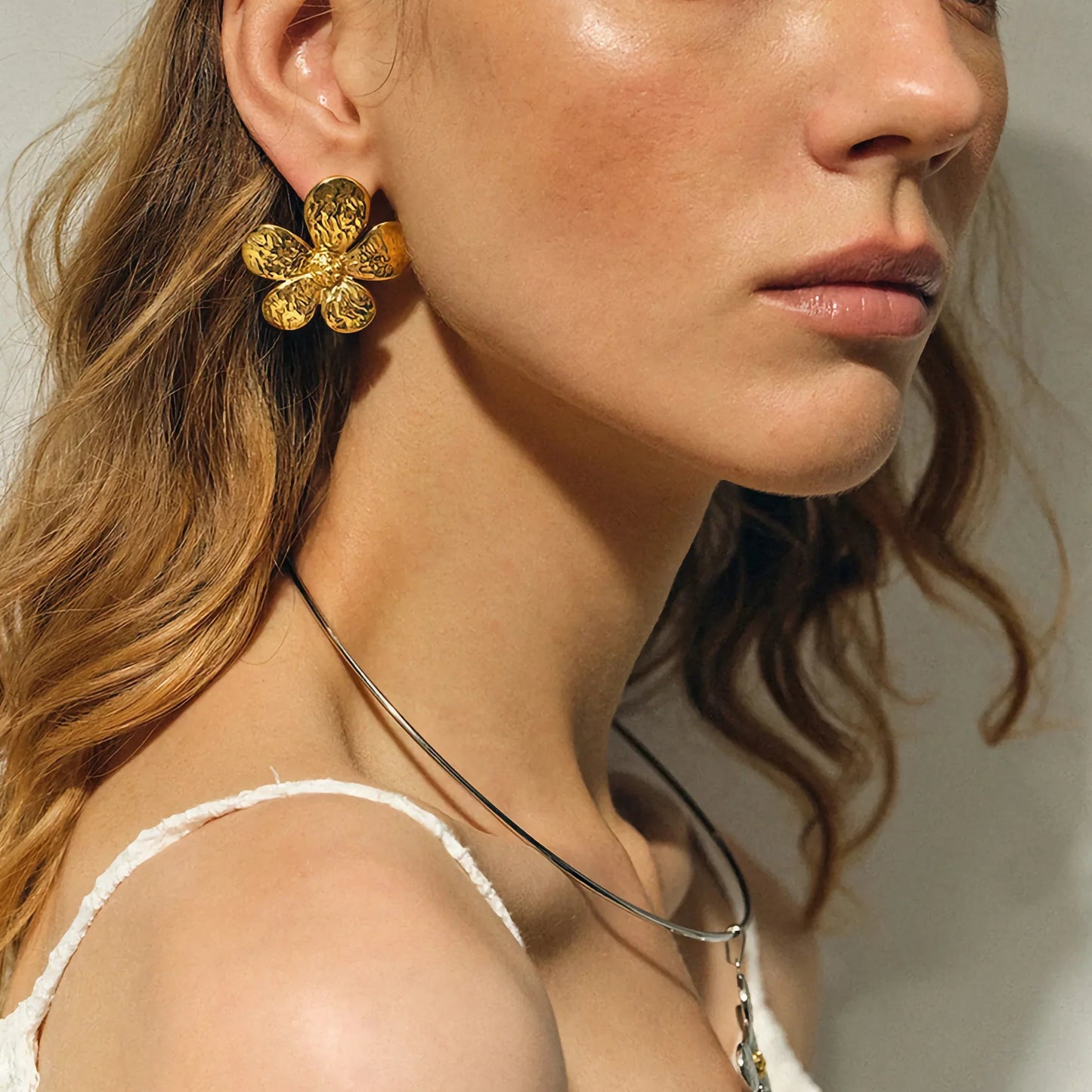 [Raffine]Daisy Gold Earrings