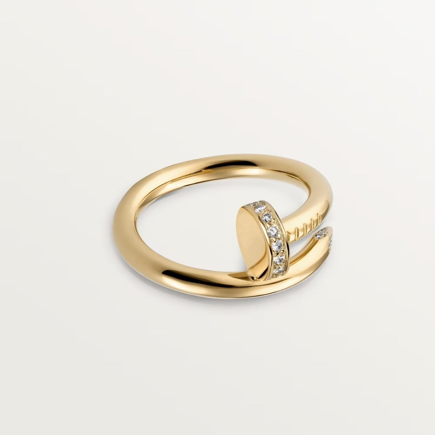 [Raffine]JUSTE RING 2.6MM HALF DIAMOND