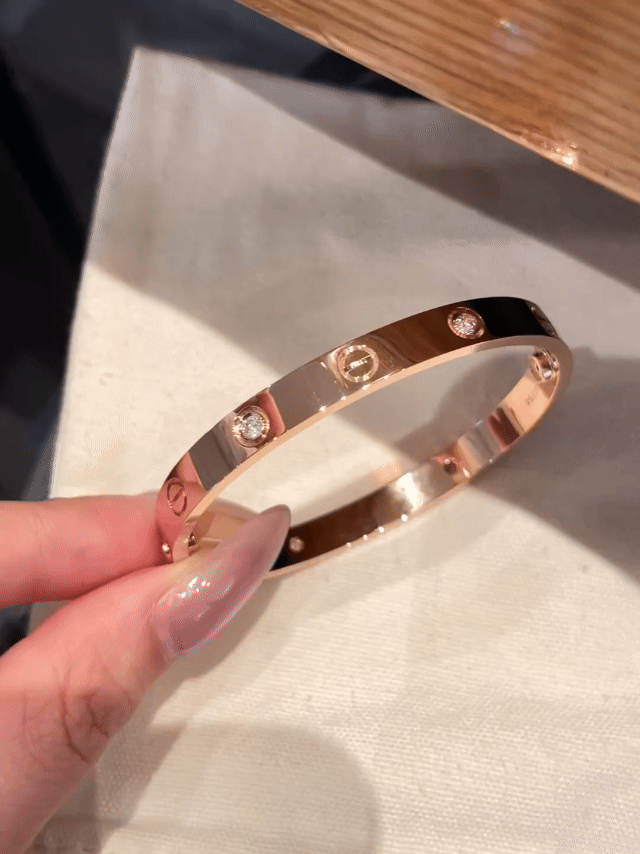 [Raffine]LOVE BRACELET 6.1MM 4 DIAMONDS