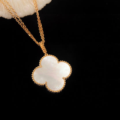 [Raffine] COLLAR CON COLGANTE GRANDE DE TRÉBOL DE 25 MM CON MOP