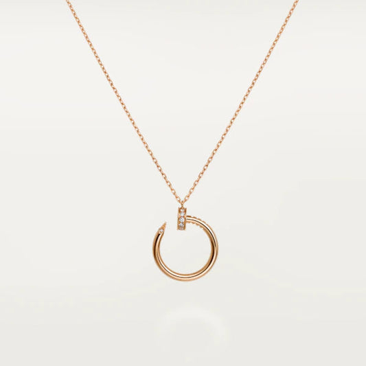 [Raffine]JUSTE NECKLACE PINK GOLD