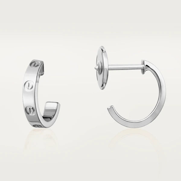 [Raffine]LOVE EARRINGS 2.65MM SILVER