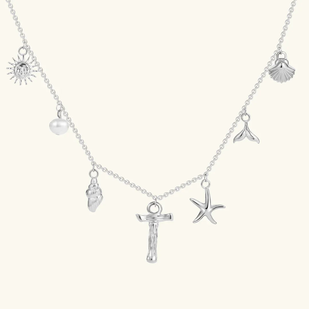 [Raffine]Avaria Ocean Initial Necklace