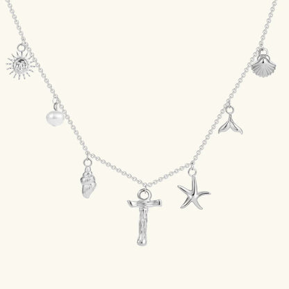 [Raffine]Avaria Ocean Initial Necklace