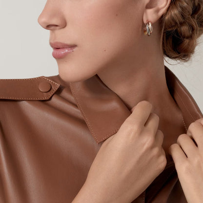 [Raffine]TRINITY ON DIAMOND CLASSIC EARRINGS